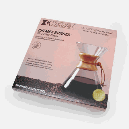 Chemex 100展开13“半月过滤器