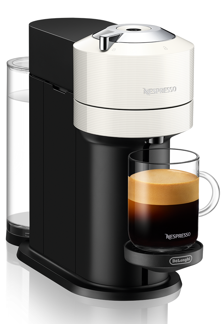 雀巢Vertuo下咖啡机通过DeLonghi Aeroccino——白色