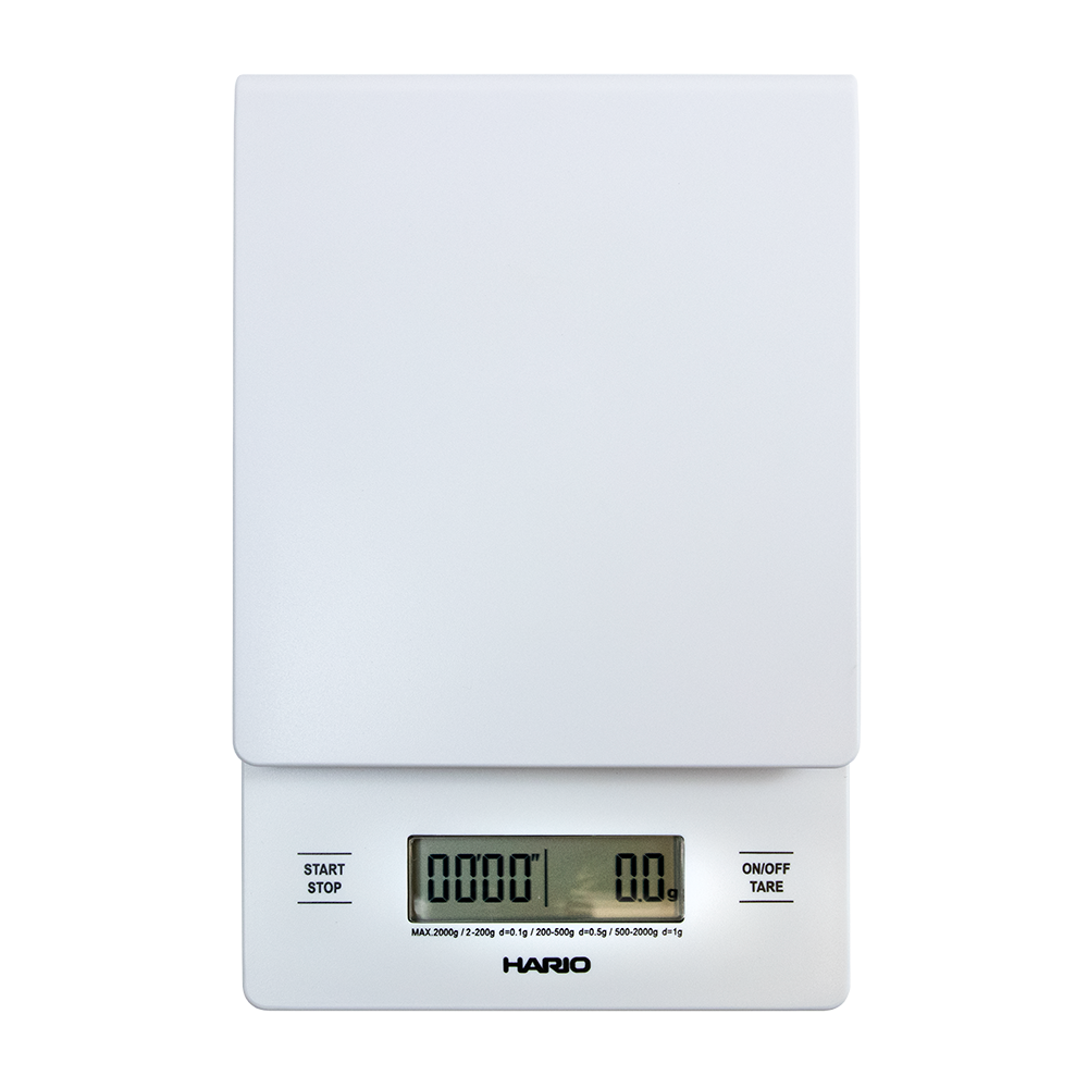 Hario V60滴咖啡规模在白色的