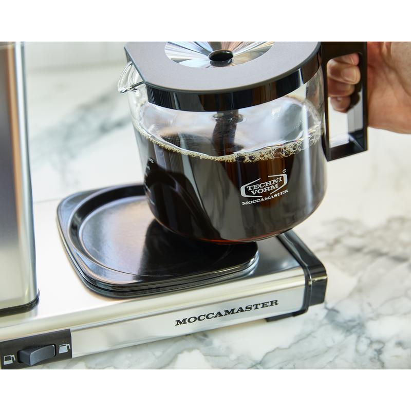 Technivorm Moccamaster KBGV选择玻璃玻璃水瓶咖啡壶——白色