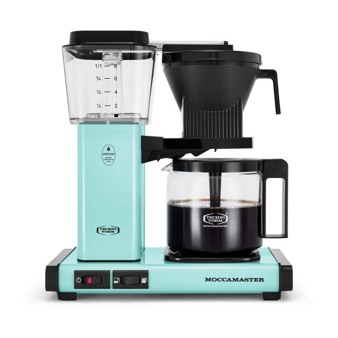 Technivorm Moccamaster KBGV选择玻璃玻璃水瓶咖啡壶,绿松石